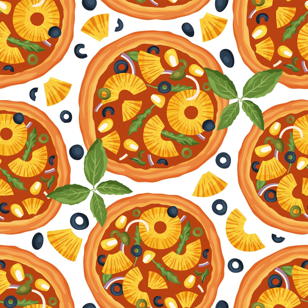 Trattoria Toppings Pattern 9 Minky Fabric
