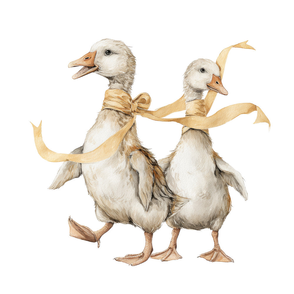 Vintage Silly Goose Fabric Panel 24