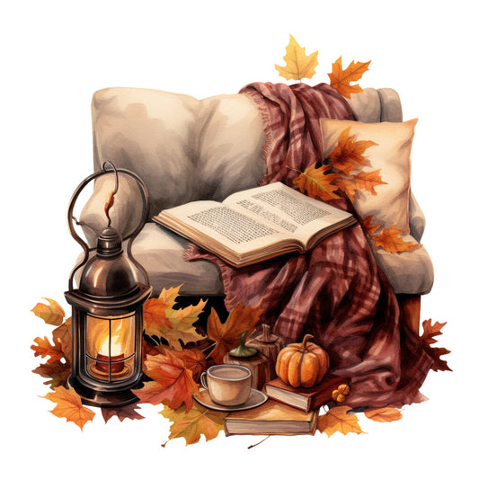 Cozy Autumn Fabric Panel 14