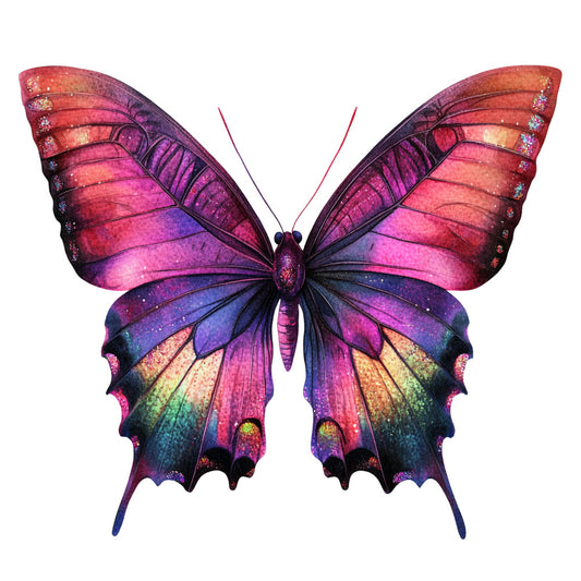 Vibrant Butterflies Fabric Panel 12