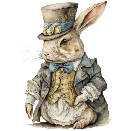 Classic Alice in Wonderland Fabric Panel 11
