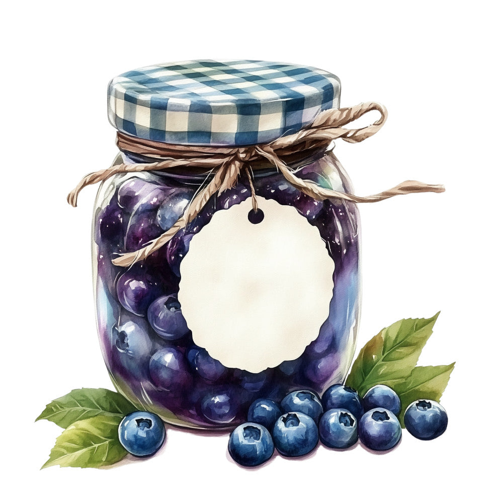 Blueberry Gardens Fabric Panel 22