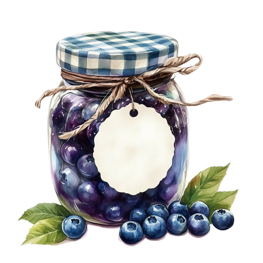 Blueberry Gardens Fabric Panel 22