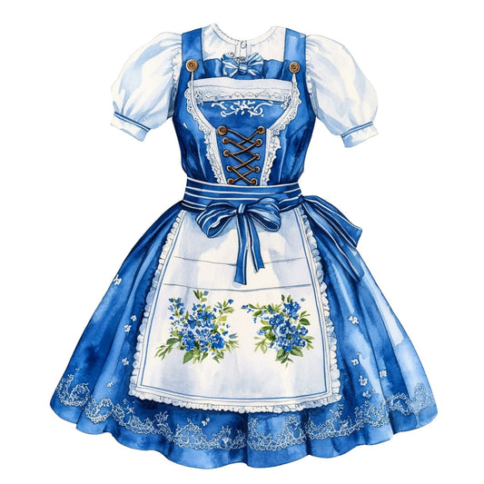 Watercolor Oktoberfest Fabric Panel 10