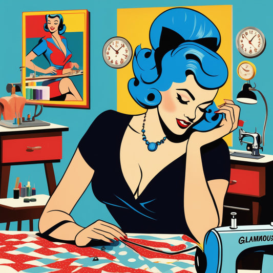 Pop Art Sewing Fabric Panel 60