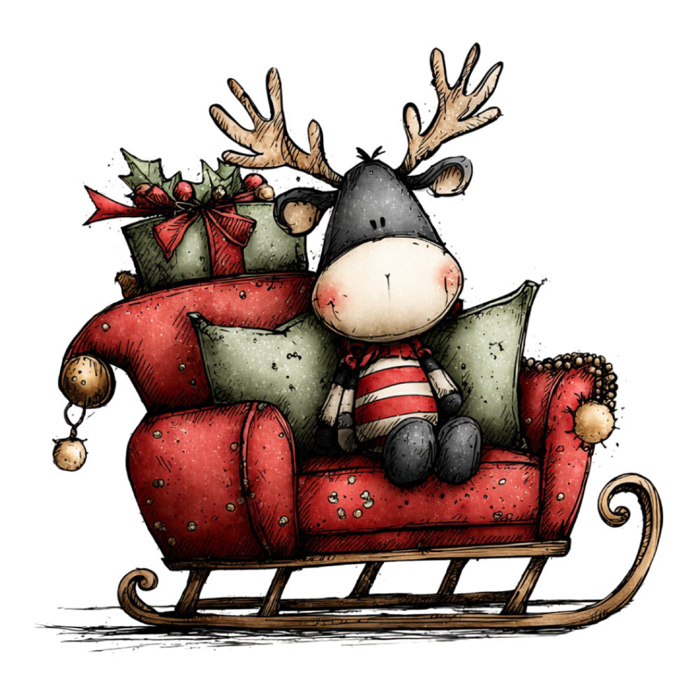 1st Whimsical Christmas Fabric Panel 71