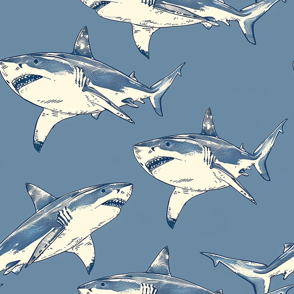 Fin Patrol Pattern 1 Minky Fabric