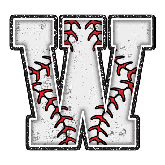 Baseball Alphabet Fabric Panel 32