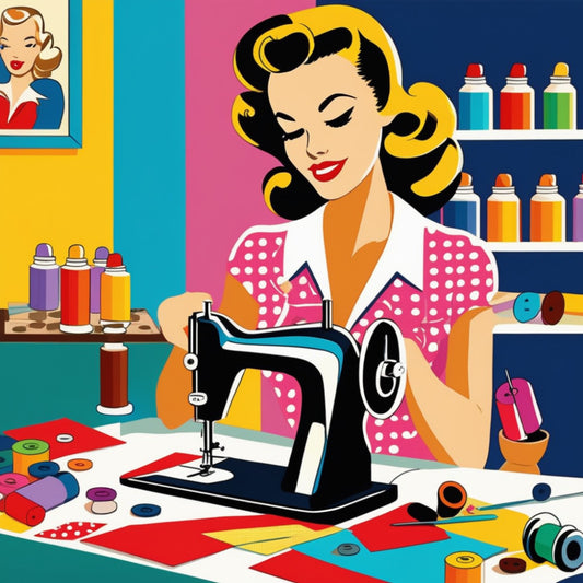 Pop Art Sewing Fabric Panel 84