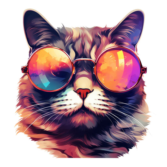 Cats with Sunglasses Fabric Panel 33