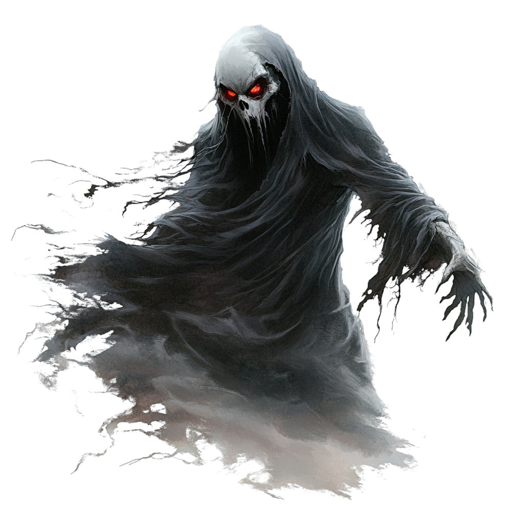 dark gray, charcoal, black, white, red eyes, skull, skeleton, grim reaper, gothic, horror, spooky, halloween, supernatural, ghostly, ethereal, scary, dark fantasy, creepy, death, mystical, moody, dramatic, menacing, undead, phantom, spectral, eerie, bone, macabre
