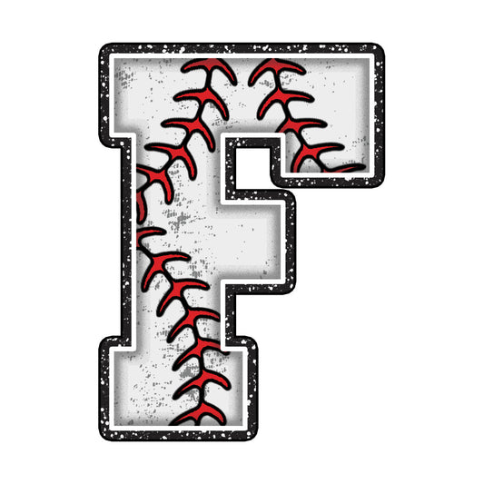 Baseball Alphabet Fabric Panel 16