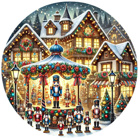 Christmas Villages Fabric Panel 11