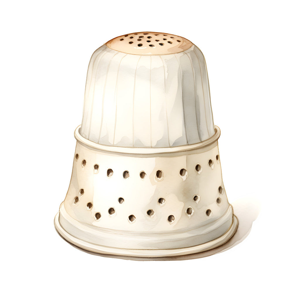thimble, sewing, cream, beige, ivory, tan, vintage, notions, sewing supplies, craft, needlework, dressmaking, tailoring, rustic, traditional, nostalgic, classic, timeless, sewing room, cottage core, farmhouse, whimsical, crafty, retro, sewing tools, handmade, diy, embroidery, needle and thread
