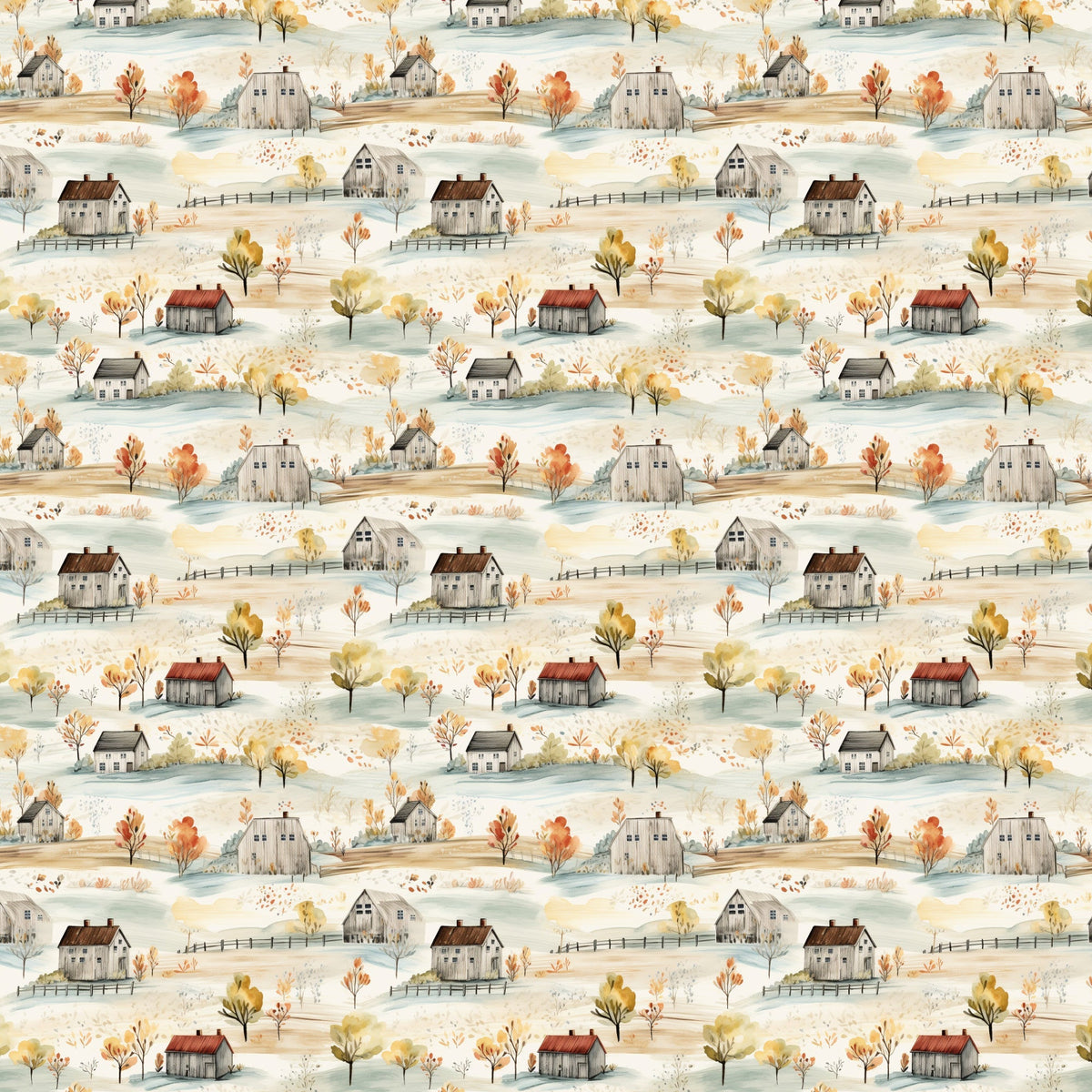 Cottage Harvest Pattern 5 Minky Fabric