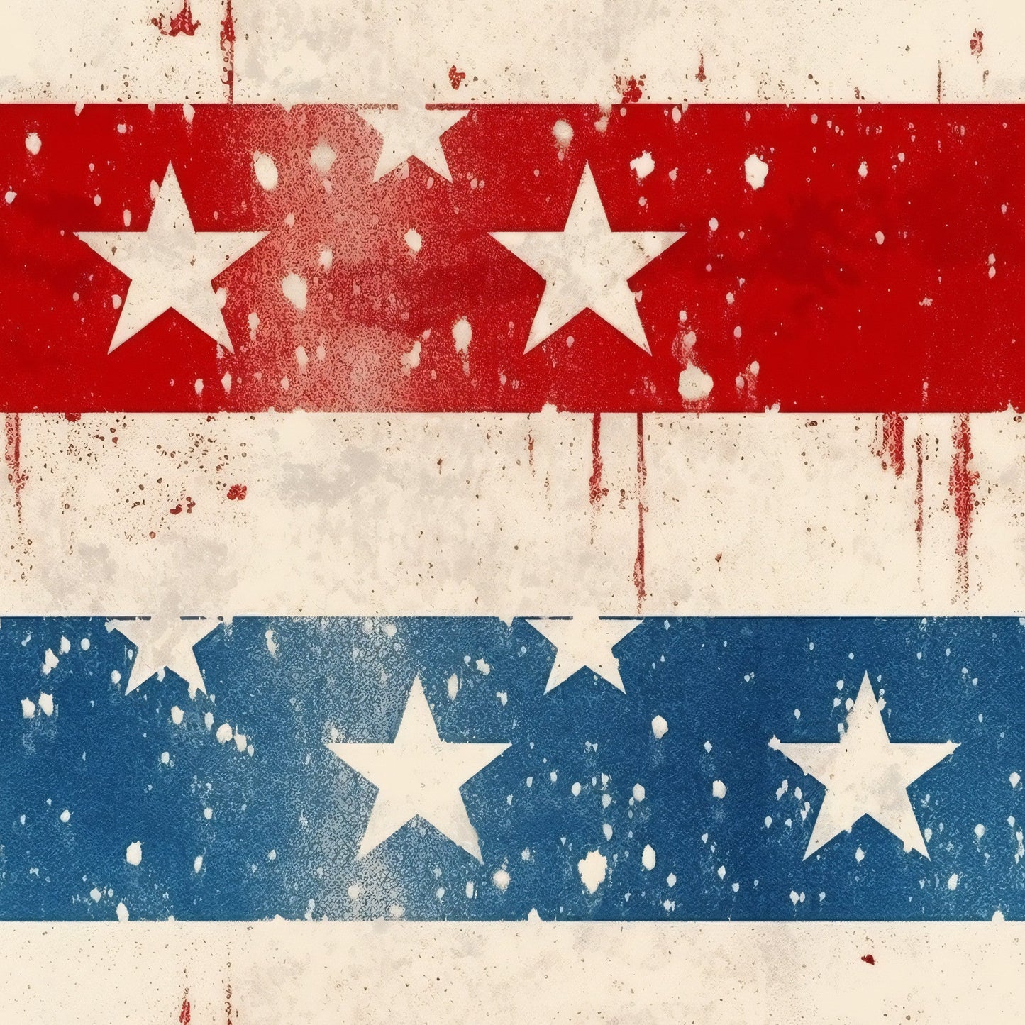 Distressed Patriotic Pattern 5 Quilting Cotton Fabric