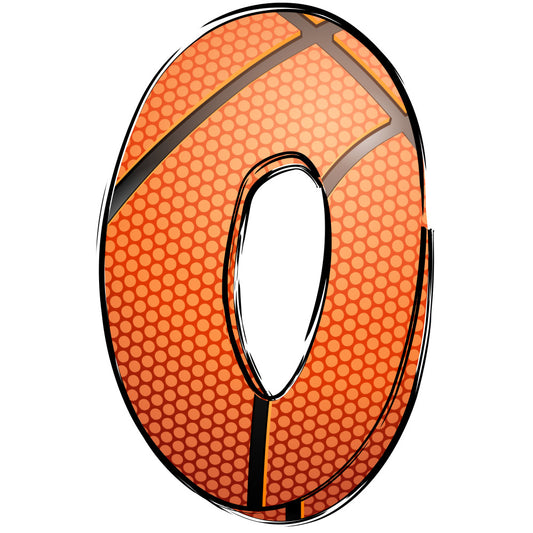 Basketball Doodles Alphabet Fabric Panel 23