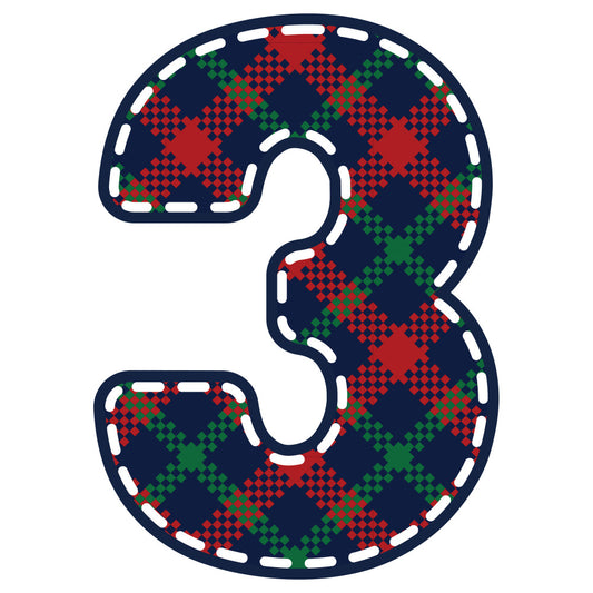 Christmas Alphabet Fabric Panel 6