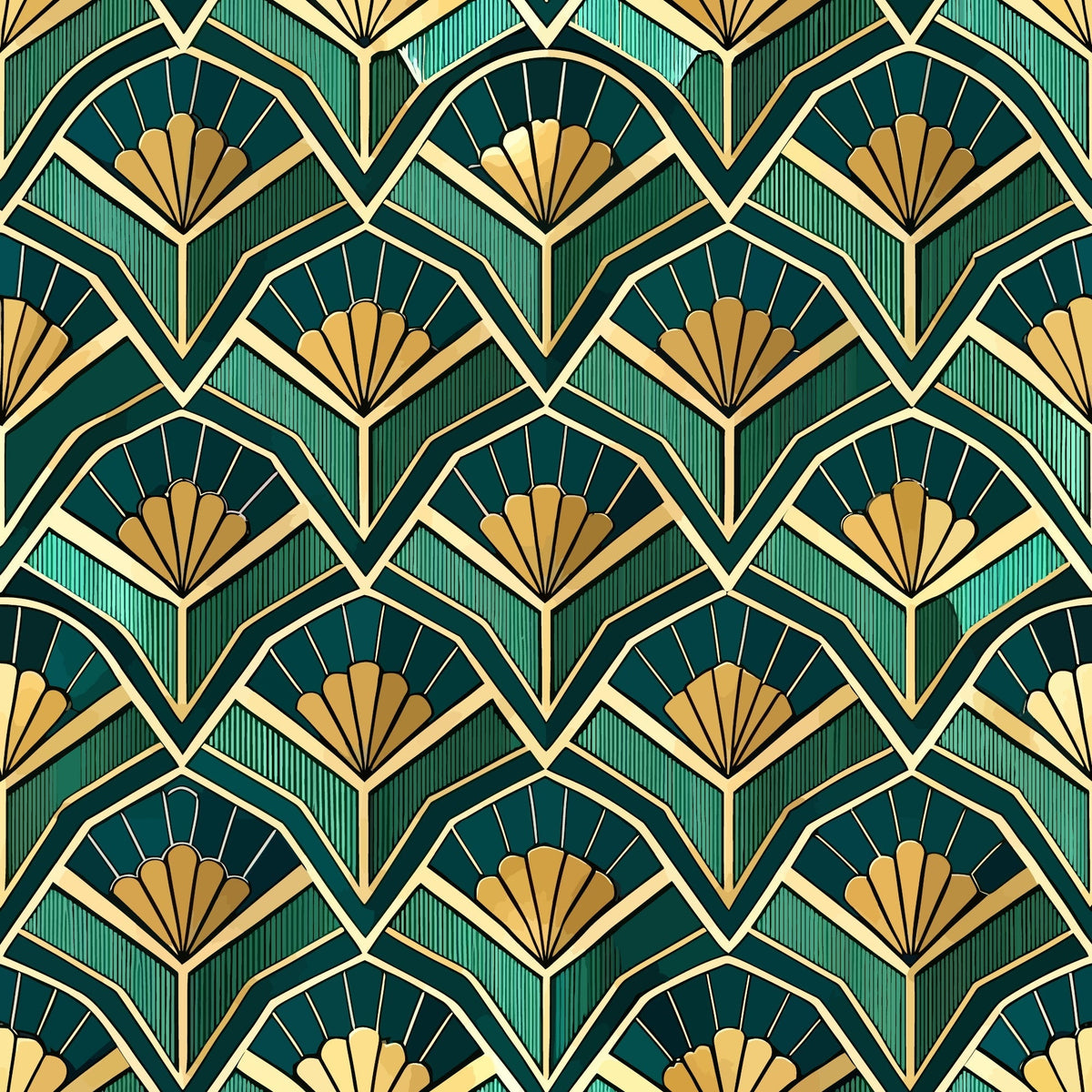 Gilded Gatsby Pattern 44 Minky Fabric