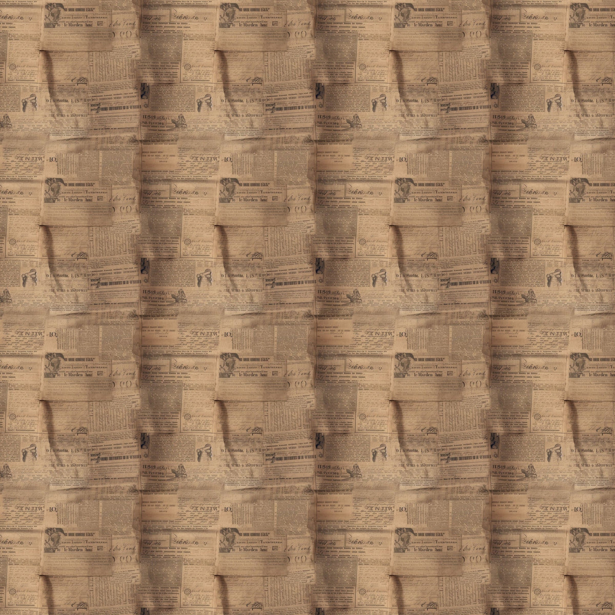 Sepia Press Pattern 6 Minky Fabric