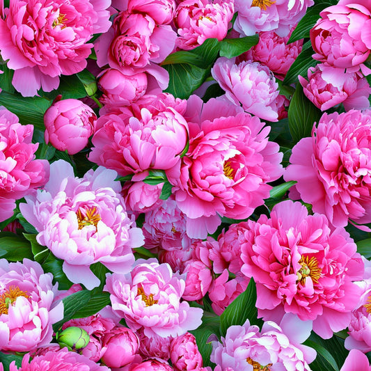 Realistic Flowers Pattern 44 Quilting Cotton Fabric