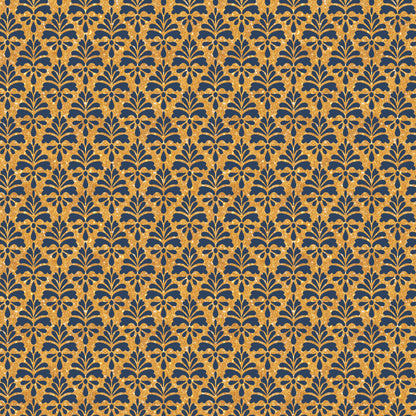 Navy and Gold Celebration Pattern 8 Quilting Cotton Fabric