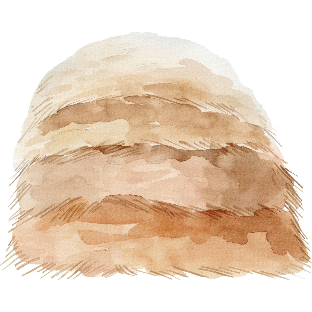 Watercolor Farm Fabric Panel 105