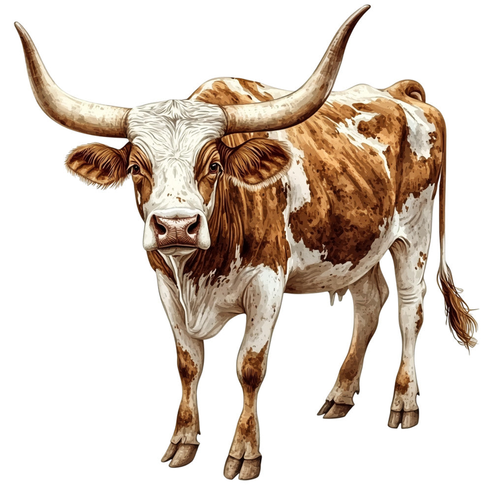 Watercolor Texas Fabric Panel 30