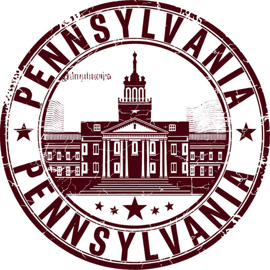 State Stamp Fabric Panel 37