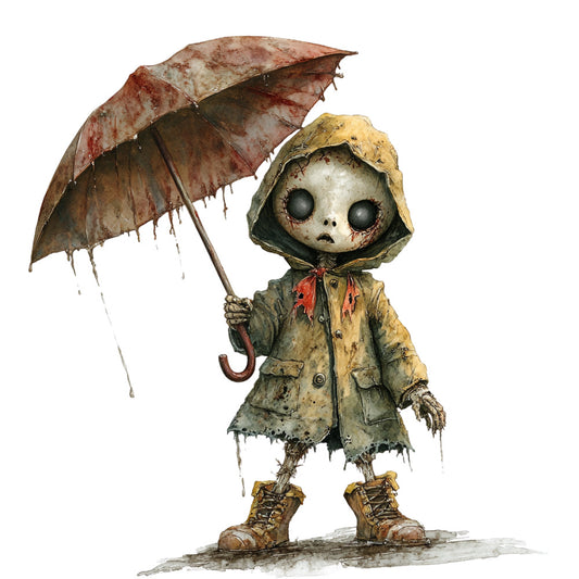 Creepy Dolls Fabric Panel 13