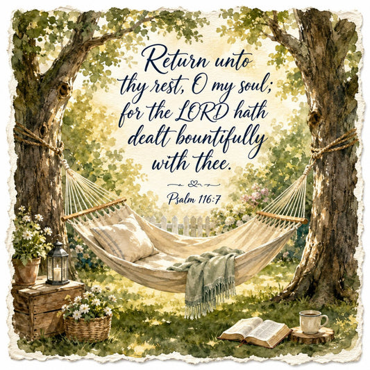 cream, sage green, forest green, olive green, tan, beige, soft yellow, muted colors, floral, nature, botanical, scripture, religious, inspirational, hammock, peaceful, restful, relaxation, vintage, rustic, farmhouse, cottage core, whimsical, elegant, traditional, spiritual, bible verse, psalm, tranquil, trees