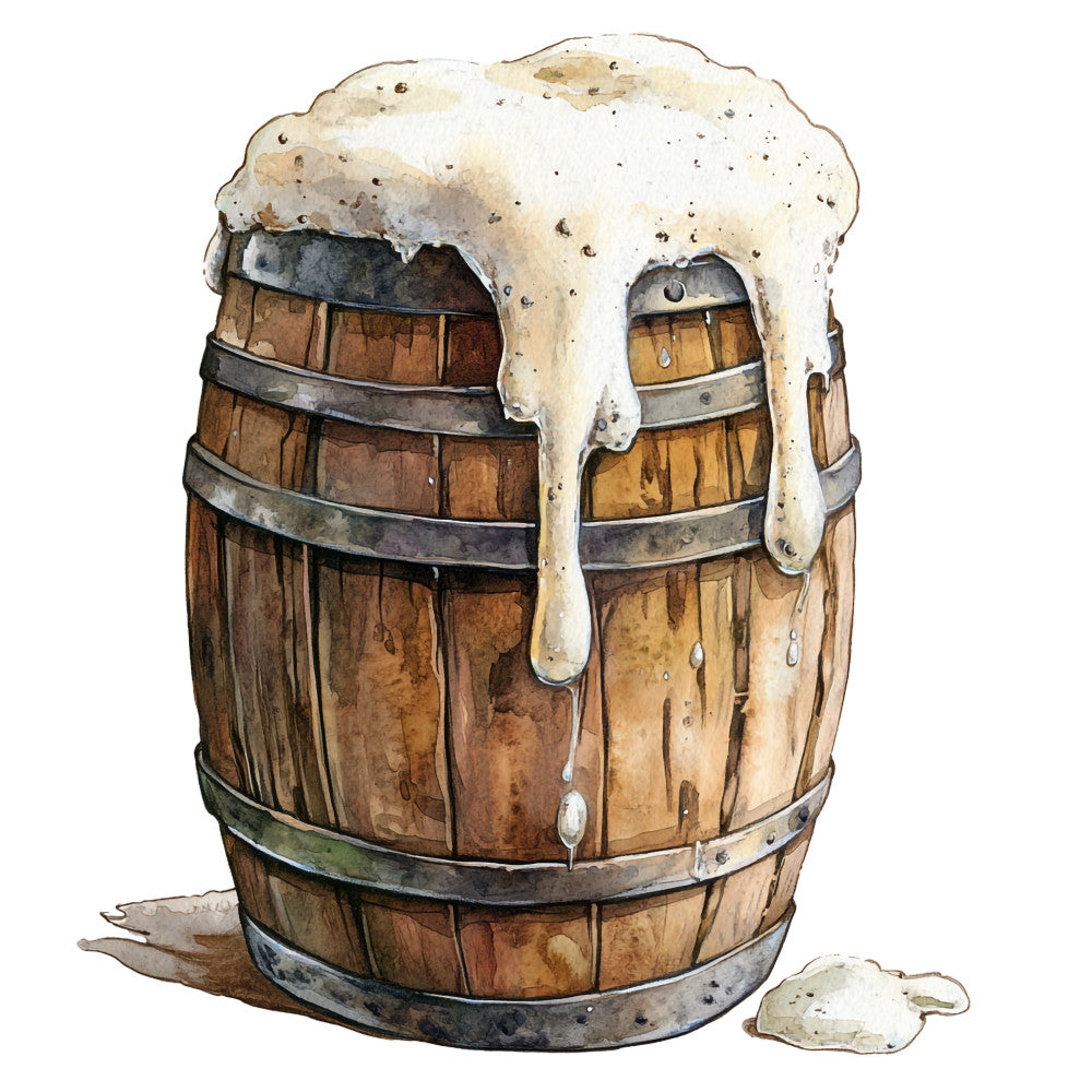 Watercolor Oktoberfest Fabric Panel 7