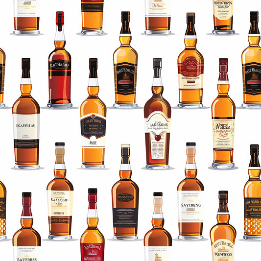 Scottish Whiskey Pattern 10 Quilting Cotton Fabric