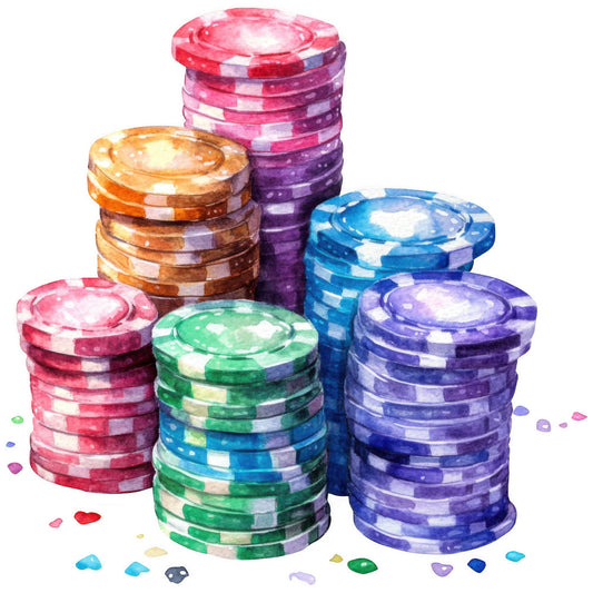 Watercolor Bingo Fabric Panel 5