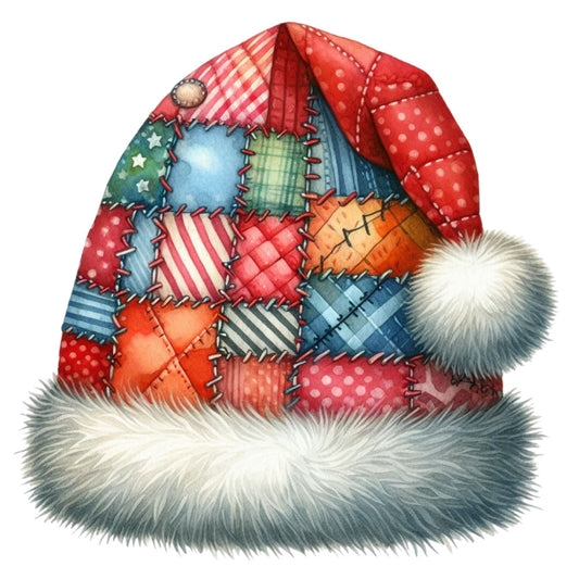 Christmas Patchwork Fabric Panel 18