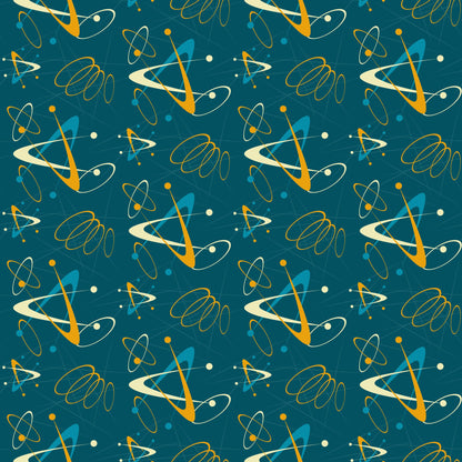 Atomic Starbursts Pattern 8 Quilting Cotton Fabric