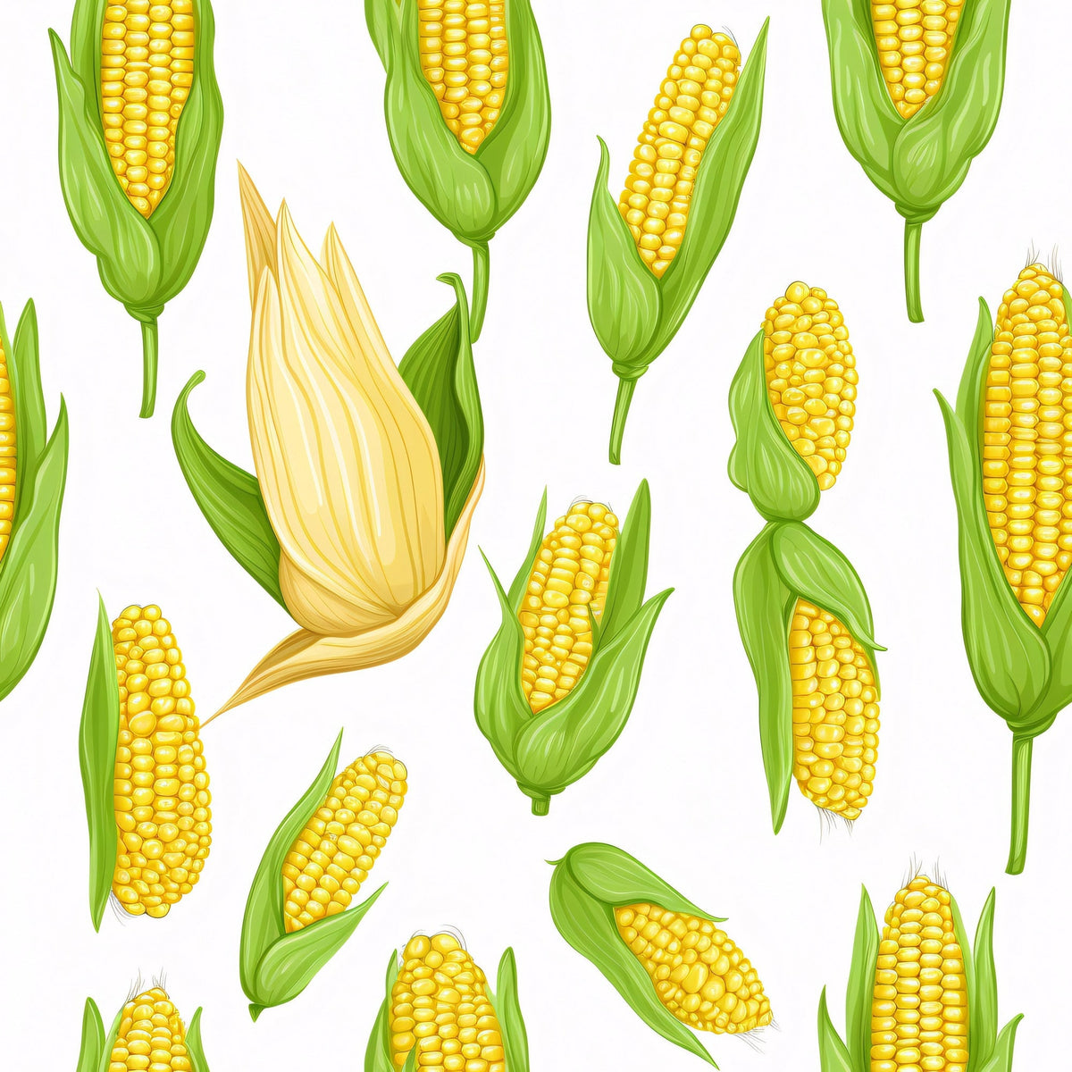 Golden Maize Pattern 25 Minky Fabric