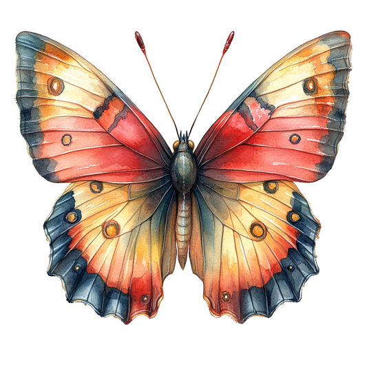 Ephemera Butterflies Fabric Panel 13
