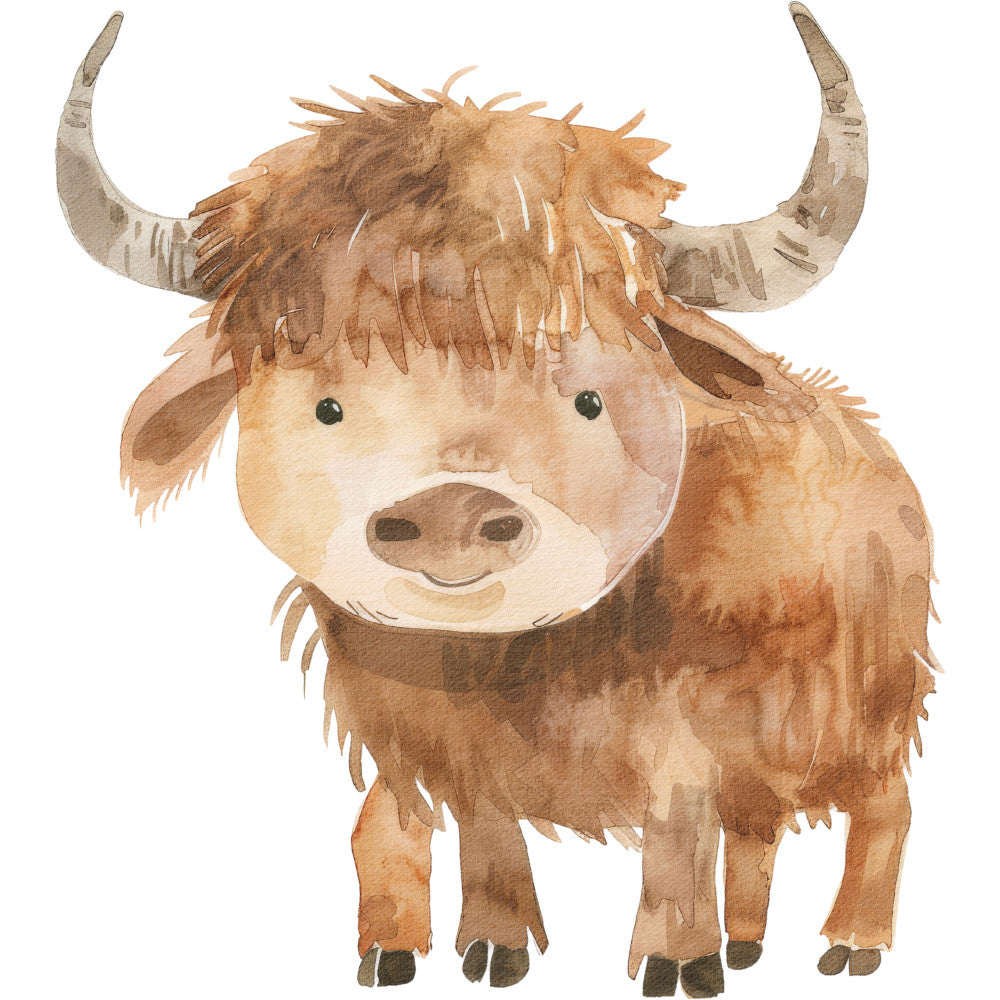 Watercolor Farm Fabric Panel 69