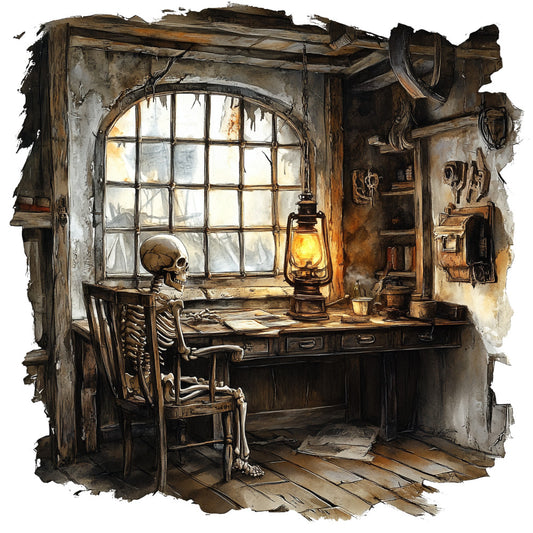 Haunted Ocean Fabric Panel 33