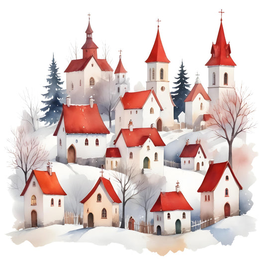 Christmas Element Fabric Panel 12