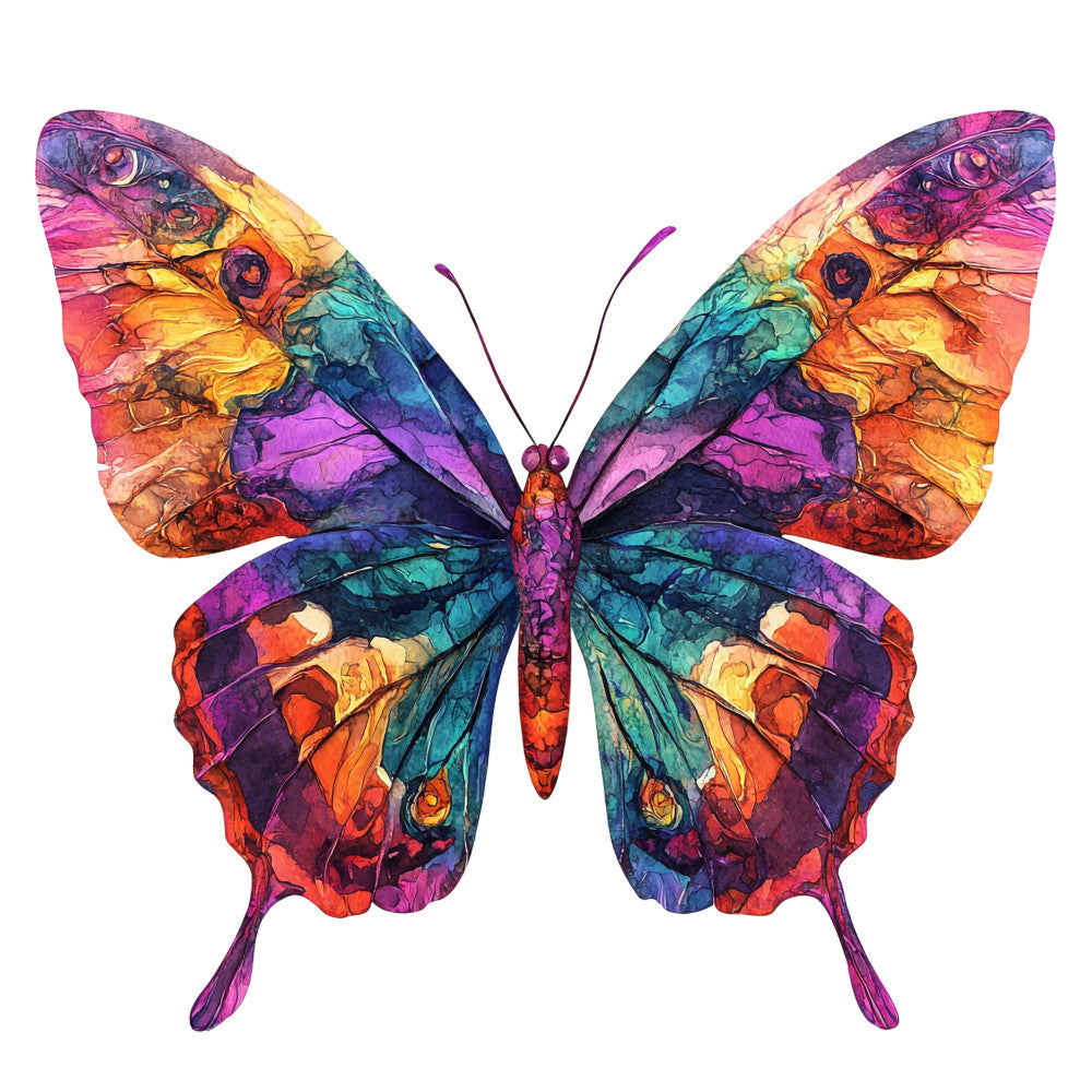 Vibrant Butterflies Fabric Panel 7