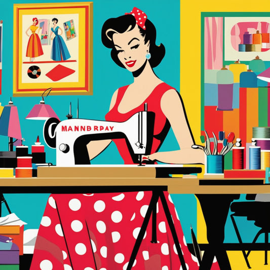 Pop Art Sewing Fabric Panel 93