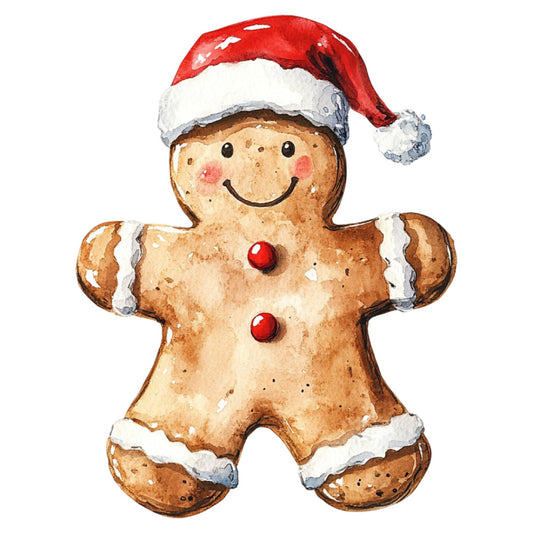 Christmas Gingerbread Man Fabric Panel 18