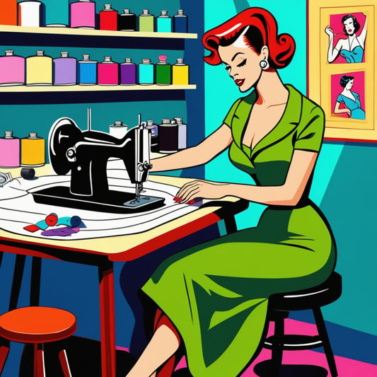 Pop Art Sewing Fabric Panel 46