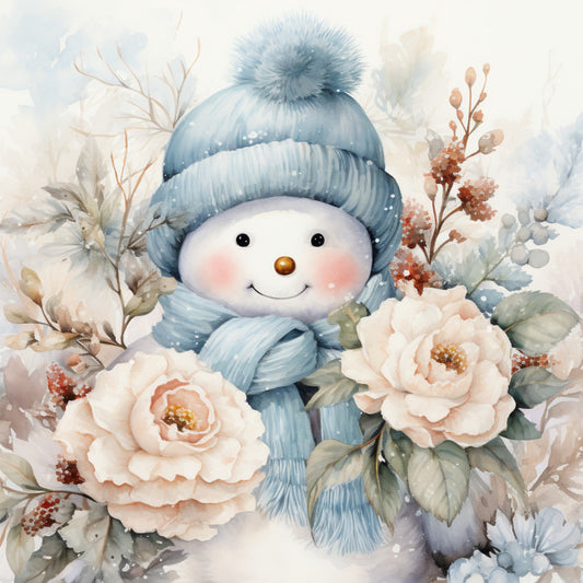 Classic Snowman Fabric Panel 71