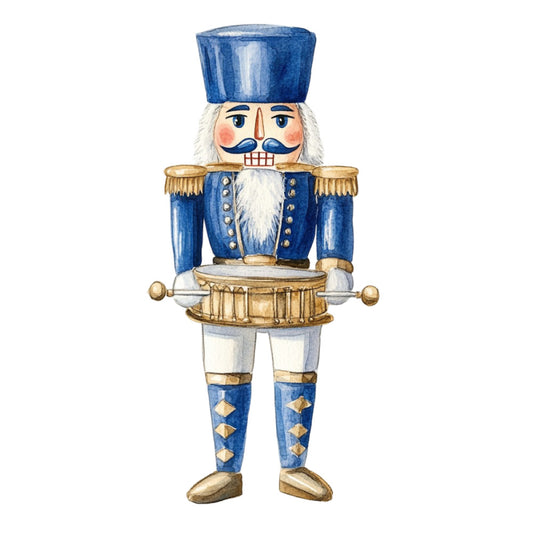 Classic Christmas Nutcrackers Fabric Panel 5