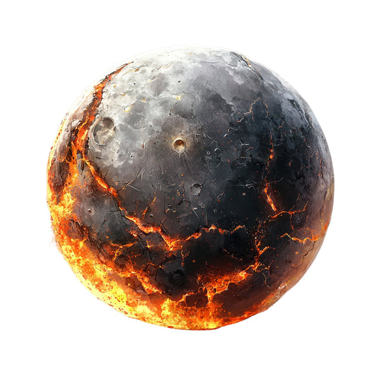 Fire Moon Crystals Fabric Panel 11