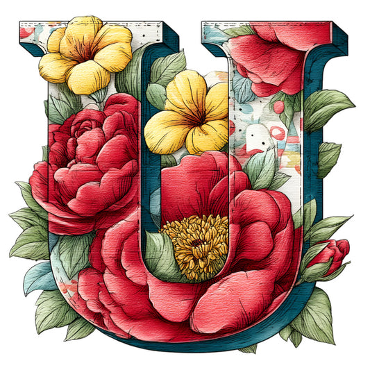 Wedding Alphabet Fabric Panel 2