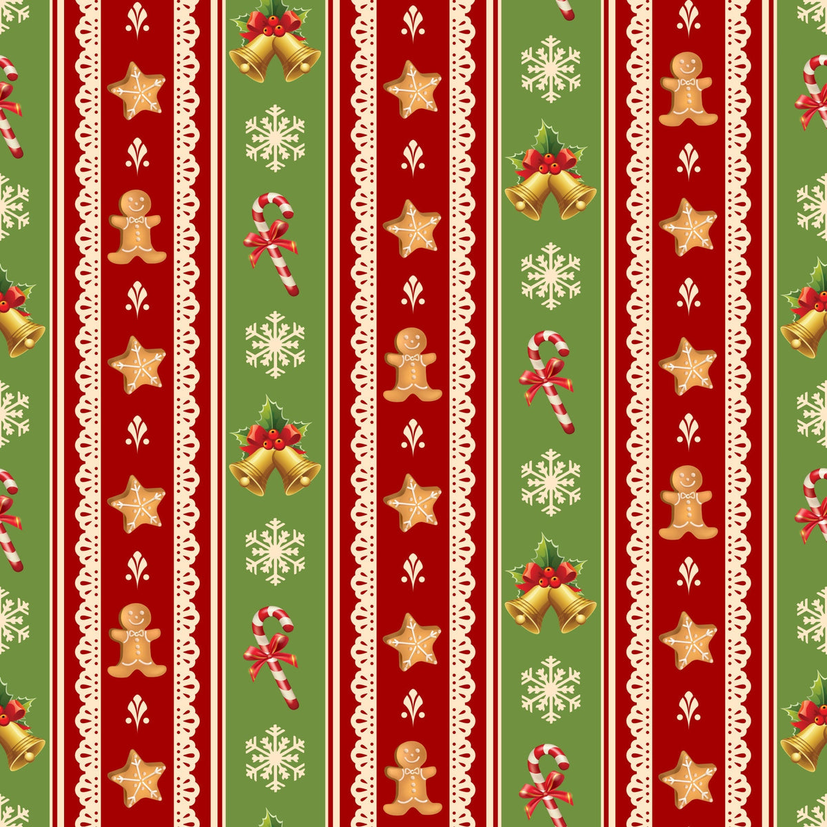 Retro Holiday Cheer Pattern 7 Minky Fabric